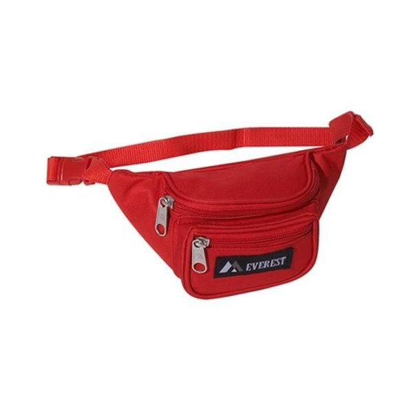 Everest Trading Everest 044KS-RD 8 in. Wide Everest Signature Fanny Pack 044KS-RD